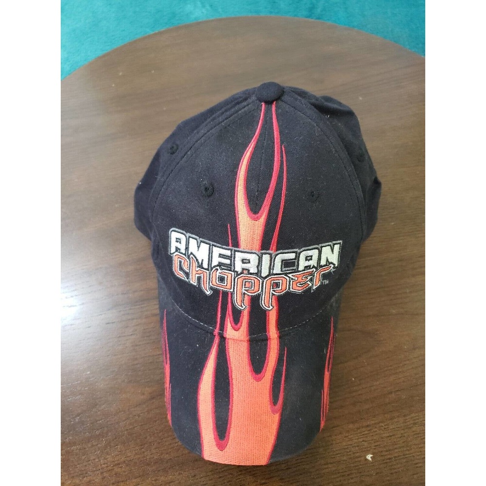 VINTAGE American Chopper Hat Cap Black Snapback Adult One Size Motorcycle 2003